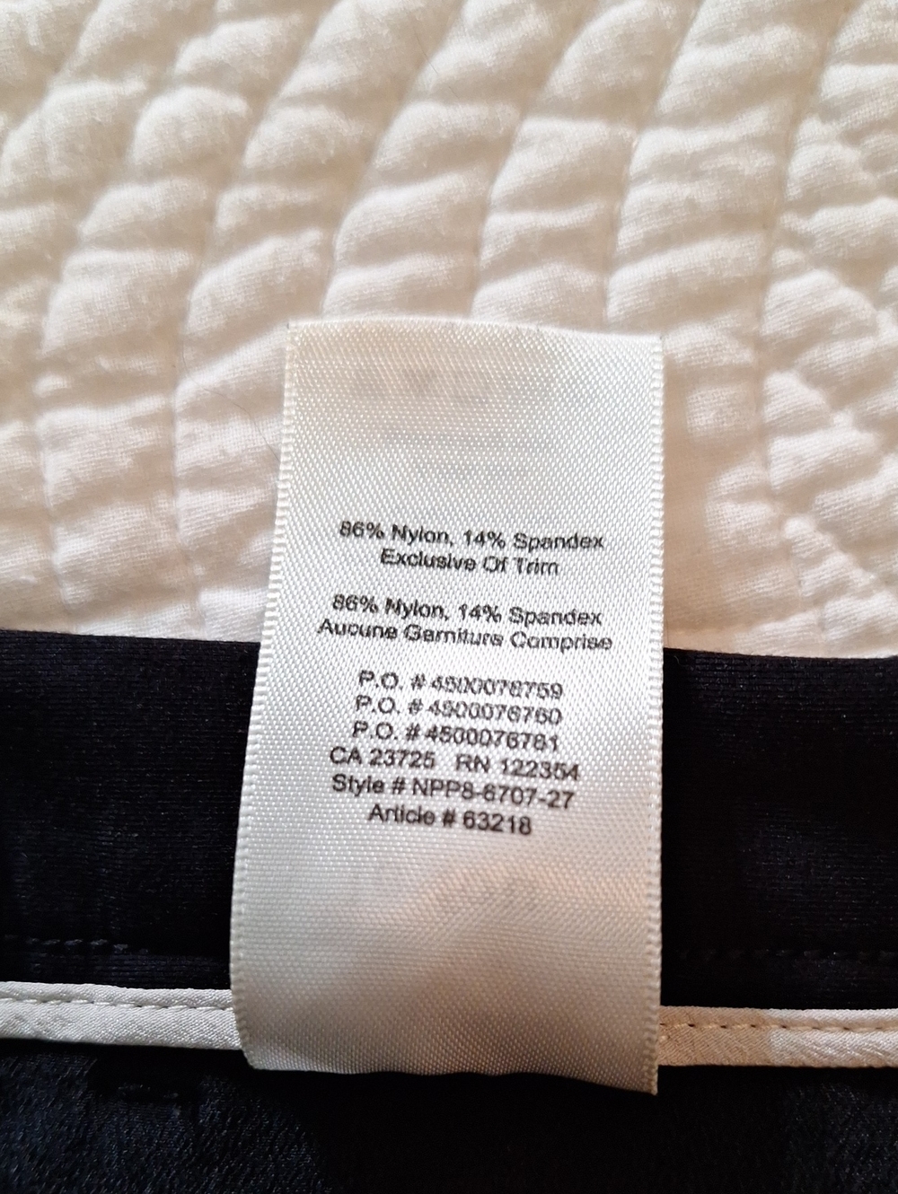 Wilfred Black Tailored Shorts with White Hem Trim - Picture 5 of 10